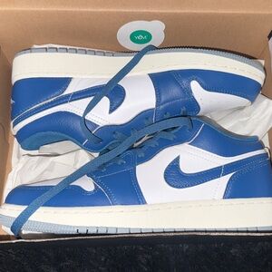 Nike Blue and White Sneakers